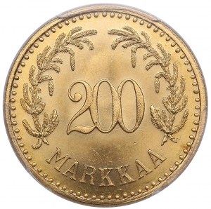 Finsko (Helsinky) 200 Markkaa 1926 S - PCGS MS66