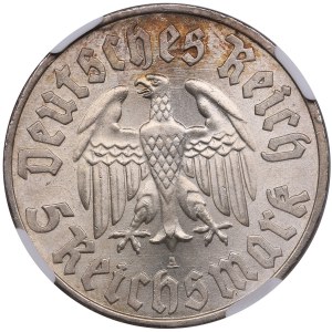 Germany, Third Reich (Berlin) 5 Reichsmark 1933 A - Martin Luther - NGC MS 63