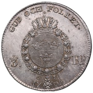 Sweden (Stockholm) 1/3 Riksdaler 1799 - Gustav IV Adolf (1792-1809)