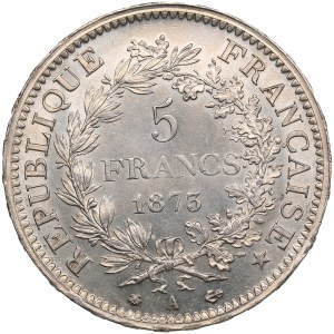 France, Third Republic (Paris) 5 Francs 1873