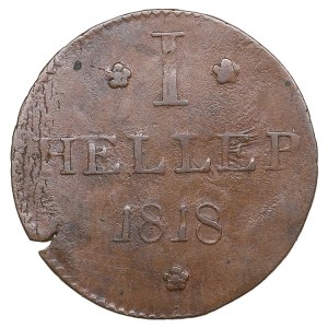 German States, Free city of Frankfurt 1 Heller 1818