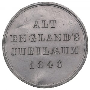 Germany (München) Tin-Alloy Commemorative Token 1846 - Alt England’s Jubiläum