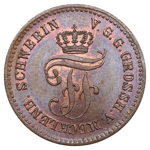 German states, Grand duchy of Mecklenburg-Schwerin (Dresden) 1 Pfennig 1872 - Friedrich Franz II (1842-1883)