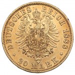 German States, Kingdom of Prussia (Berlin) 20 Mark 1888 - Friedrich III (1888)