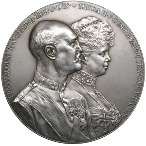 Germany (Kingdom of Hannover) Silver Medal 1903 - Silver Wedding Anniversary of Ernst August and Princess Thyra of Denma