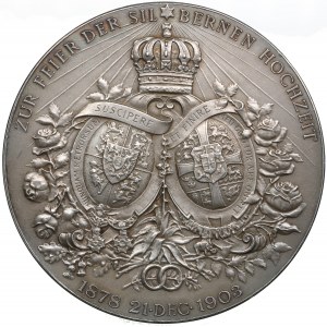 Germany (Kingdom of Hannover) Silver Medal 1903 - Silver Wedding Anniversary of Ernst August and Princess Thyra of Denma