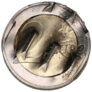 Malta 2 Euros 2012 - Majority representation 1887 - Cancelled mint error coin