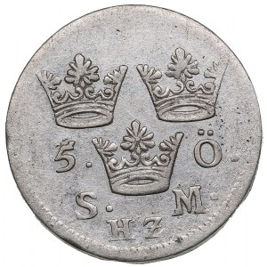 Sweden (Stockholm) 5 Öre 1704 - Karl XII (1697-1718)