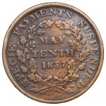 USA Hard Times Token - 1 Cent 1837