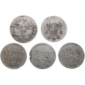 Silver coins of Sweden (5) - Karl XI (1660-1697)