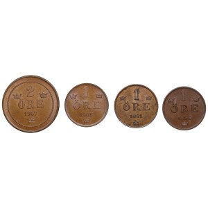 Copper coins of Sweden (Kungsholmen) - Oscar II (1872-1907) (4)