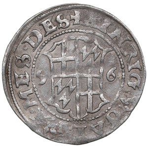 Livonian Order (Riga) AR Ferding 1556 - Heinrich von Galen (1551-1557)