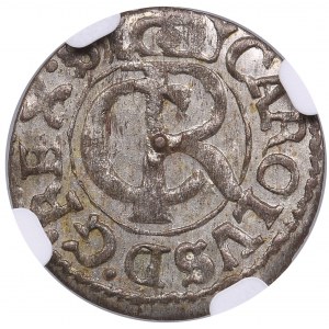 City of Riga under Swedish rule, BI Schilling / Solidus 1663 - Karl XI (1660-1697) - NGC MS 63