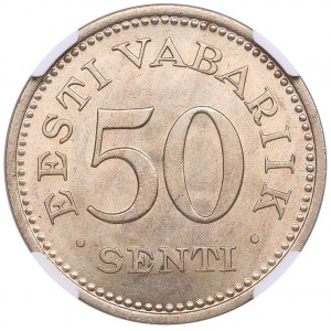 Estonia 50 Senti 1936 - NGC MS 63