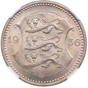 Estonia 50 Senti 1936 - NGC MS 63