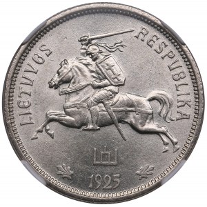 Lithuania (Royal Mint, London) 5 Litai 1925 - NGC MS 62