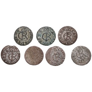 Švédské Livonsko (Riga) BI Schilling / Solidus - Karl XI (1660-1697) (7)