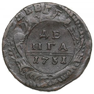 Russia Denga (1/2 Kopeck) 1731 - Anna Ioannovna (1730-1740)