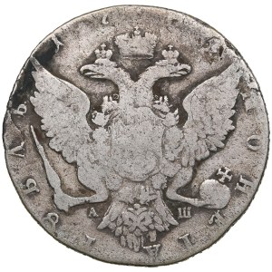 Russia Rouble 1766-1768 СПБ-AШ - Catherine II (1762-1796)