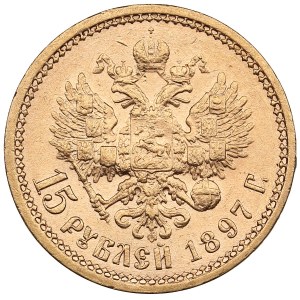 Russia 15 Roubles 1897 AГ - Nicholas II (1894-1917)