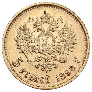 Russia 5 Roubles 1898 АГ - Nicholas II (1894-1917)