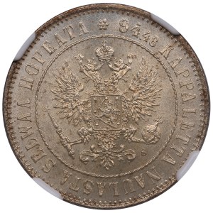 Finland (Russia) 1 Markka 1915 S - Nicholas II (1894-1917) - NGC MS 64