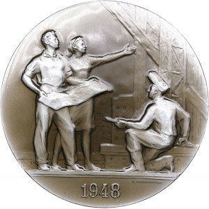 Russia (USSR) Alluminium Medal 1962 ЛМД (L) - Awarding of the Komsomol with the second Order of Lenin for active partici