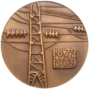 Russia (USSR) Bronze (Tombac) Medal 1972 ЛМД (L) - G.M. Krzhizhanovsky - NGC MS 67