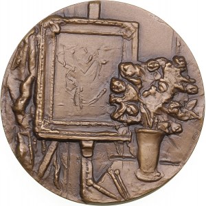 Russia (USSR) Bronze (Tombac) Medal 1989 ЛМД (L) - 125 years since the birth of K.A. Korovin