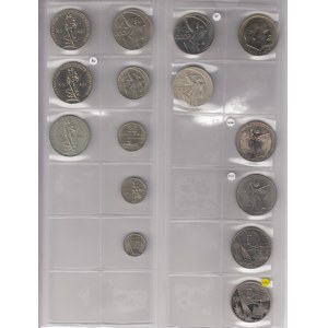 Collection of Russian (USSR) Commemorative coins, tokens and jetons (1965-1991) (1 album - 169 pc)