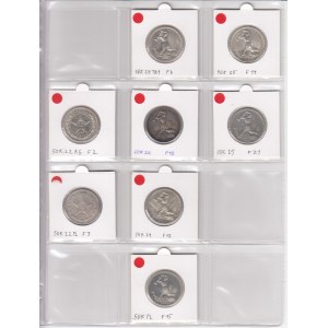 Small Collection of Russian (RSFSR, USSR) Poltinniks (50 Kopecks) (1921-1927) (11)