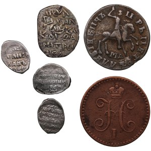 Small group of Russian coins (6)