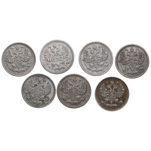 Group of Russian Silver 5 Kopecks (7)