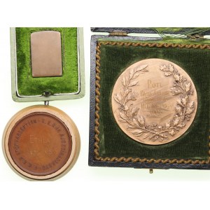 Group of 3 Bronze Finnish (Russia) & Austro-Hungarian Medals - Kennel Clubs (3)