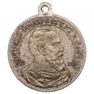 Germany (Bayern) Bronze (Silvered) Medal 1891 - The 70th birthday of Prince Regent Luitpold of Bavaria, 12 March 1891