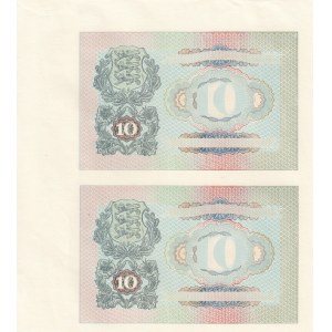 Estonia 10 Krooni 1940 Progressive Proof (2)