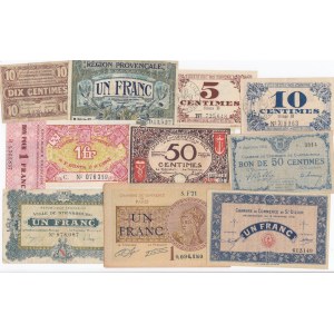 Group of France Banknotes (11)