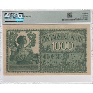 Germany (Occupation of Lithuania WWI, Kowno) 1000 Mark 1918 - PMG 64 Choice Uncirculated