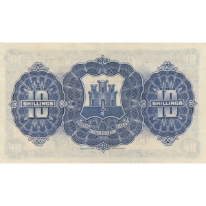 Gibraltar 10 Shillings 1954