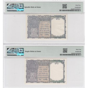 India 1 Rupee 1940 (2) PMG 64 Choice Uncirculated