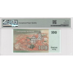 Lithuania 100 Litu 2007 - PMG 66 EPQ Gem Uncirculated