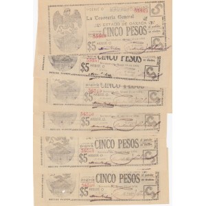 Mexico 5 Pesos 1916 (6) Oaxaca