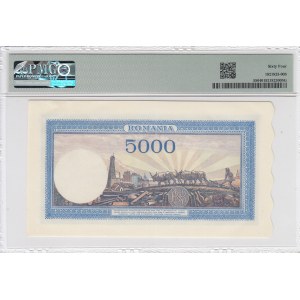 Romania 5000 Lei 1943 - PMG 64 Choice Uncirculated