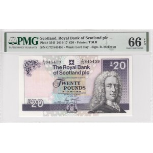 Scotland 20 Pounds 2016-2017 - PMG 66 EPQ Gem Uncirculated