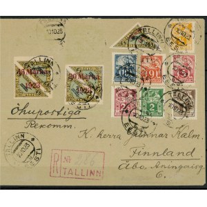 Estonia airmail envelope 1923