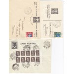 Group of envelopes & postcard: Estonia - Tartu Esimene Kirjamargi Päev 27 XI 1938 & Tallinna VII Eesti Filatelistide Päe