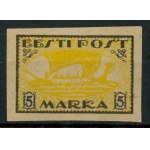 Estonia Viking ship proof. 5 Marka 1919 G:8
