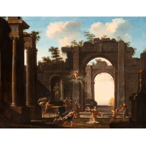 Viviano Codazzi (attribuito a) - Artista attivo a Roma, met