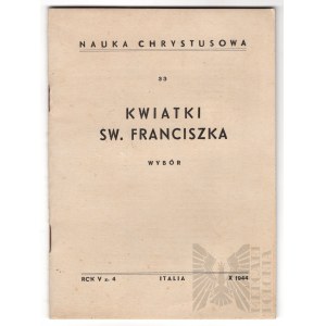 PSZnZ Książka “Kwiatki Św. Franciszka” Włochy 1944 rok.