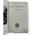 1945, Écosse - Livre de Stefan Łaszkiewicz, 'Szum Młodości', Édimbourg : publié par la maison d'édition Składnica Księgarska.